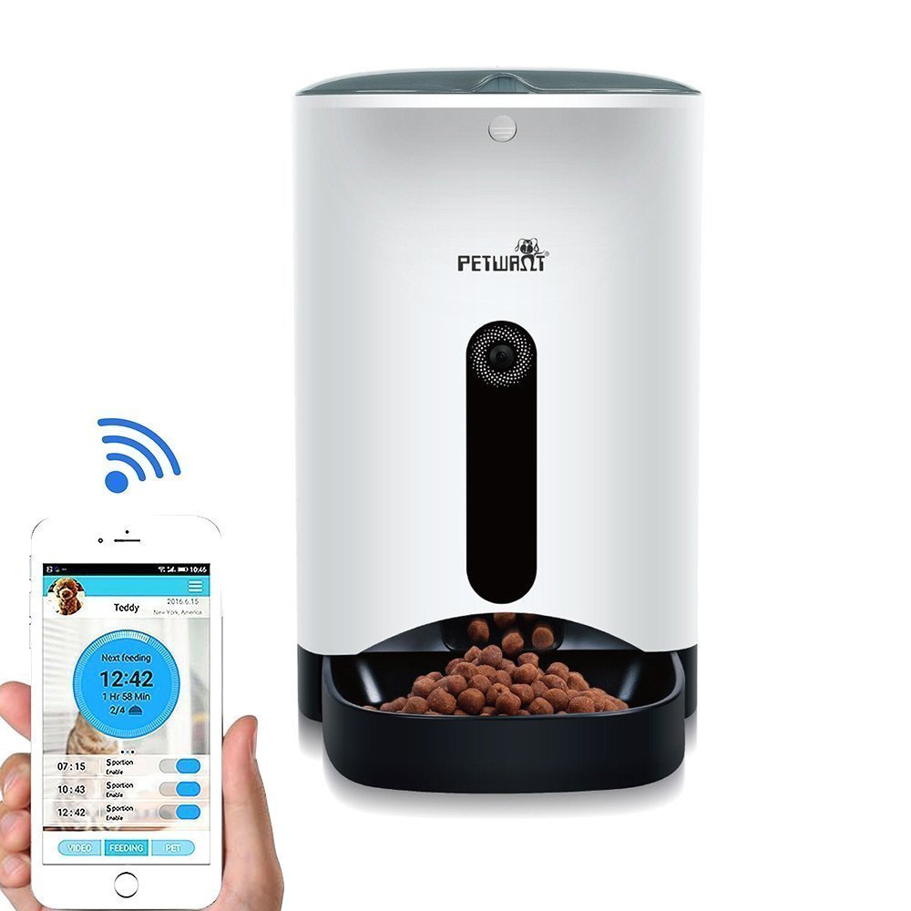 SmartFeeder,WOpet Automatic Pet Feeder for Dog or Cat,Control by Iphone, Android or other smart devices